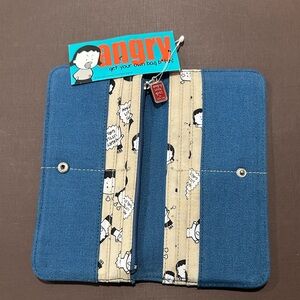 Blue green and Beige Angry By Lila Lee Bag Wallet